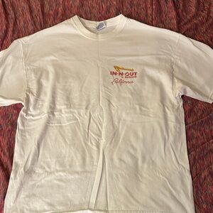 In and Out Burger Hanes Cream Graphic Tee